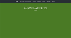 Desktop Screenshot of aaronhamburger.com